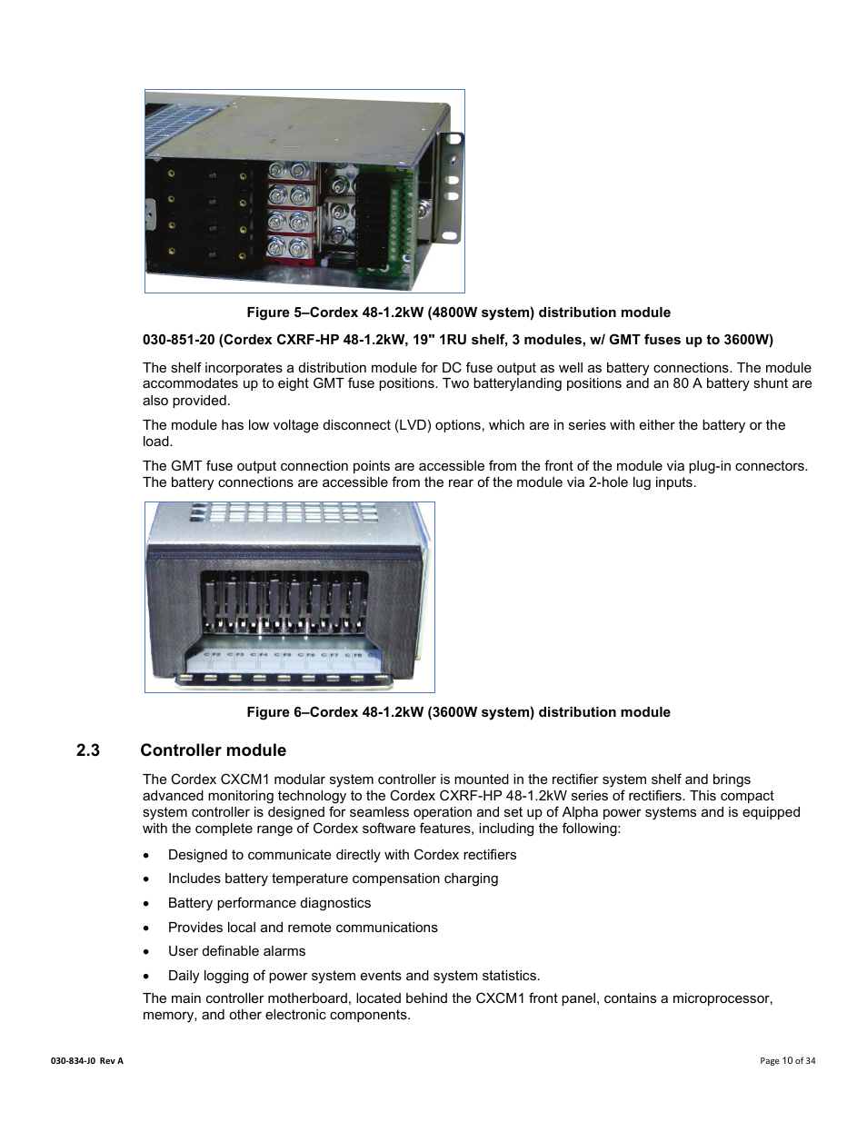 3 controller module, Ole_link2, Controller module | Alpha Technologies Cordex 48-1.2kW User Manual | Page 16 / 68