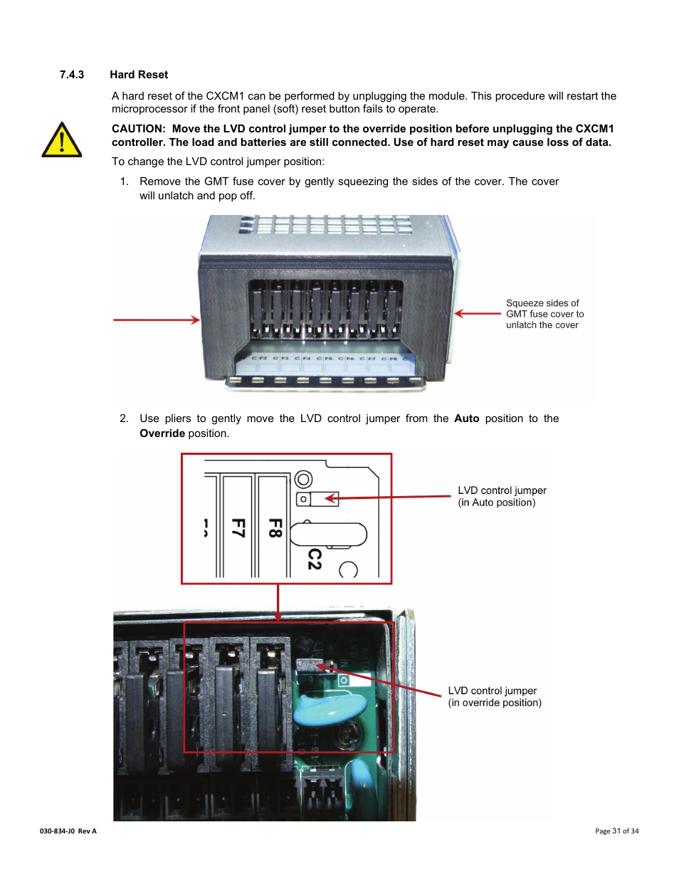 3 hard reset | Alpha Technologies Cordex 48-1.2kW User Manual | Page 37 / 68