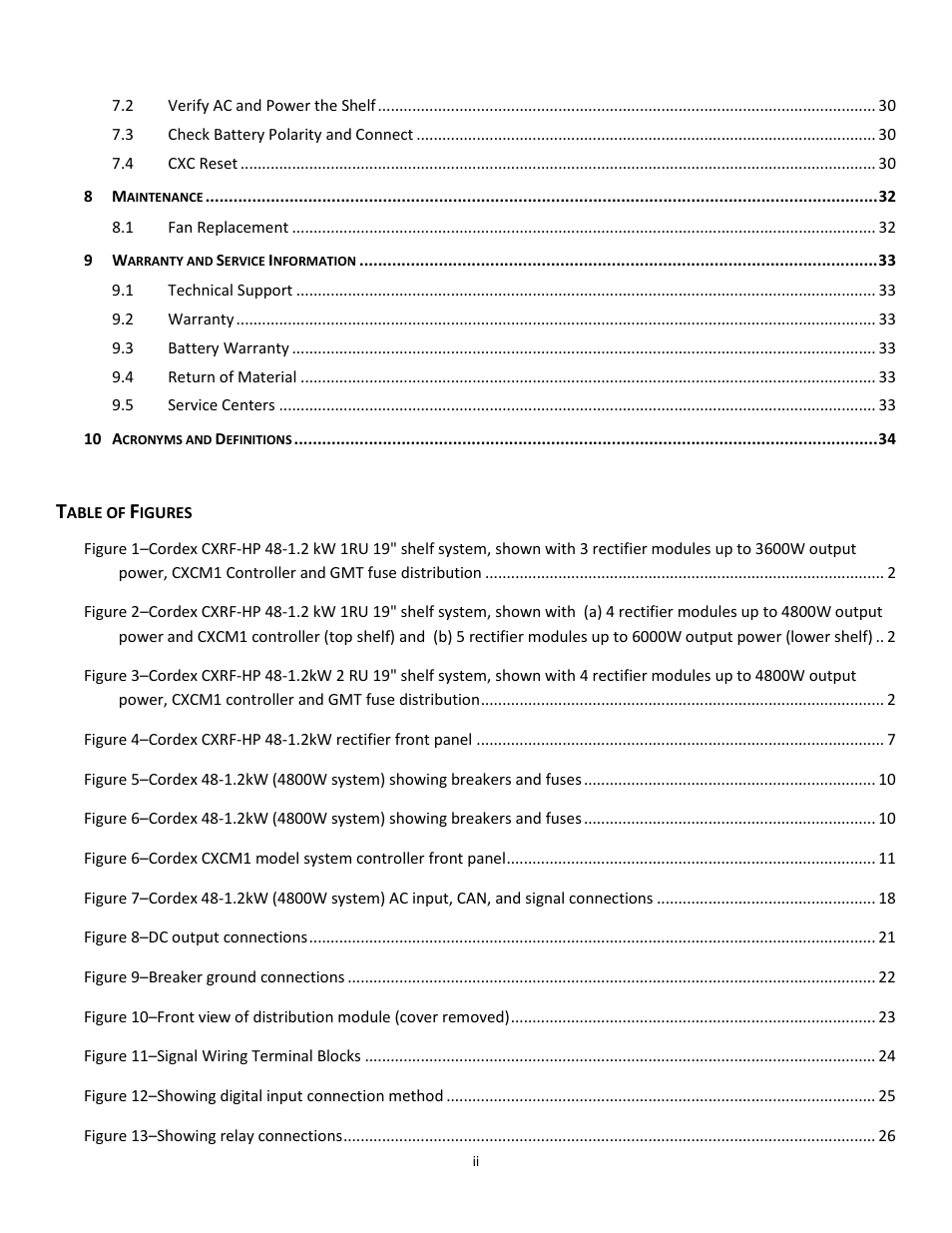 Alpha Technologies Cordex 48-1.2kW User Manual | Page 6 / 68