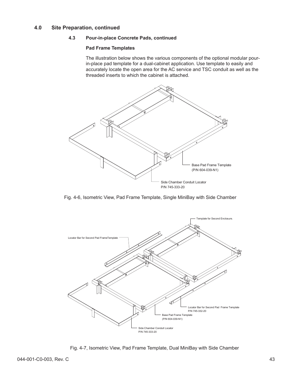 0 site preparation, continued | Alpha Technologies Radium MiniBay User Manual | Page 43 / 57