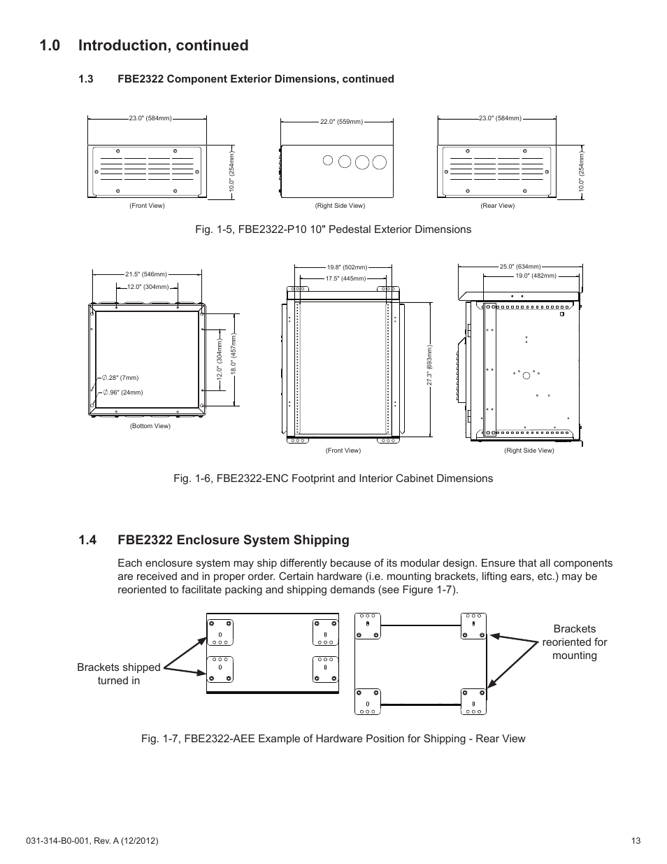 0 introduction, continued | Alpha Technologies FBE2322 Enclosure System User Manual | Page 13 / 38