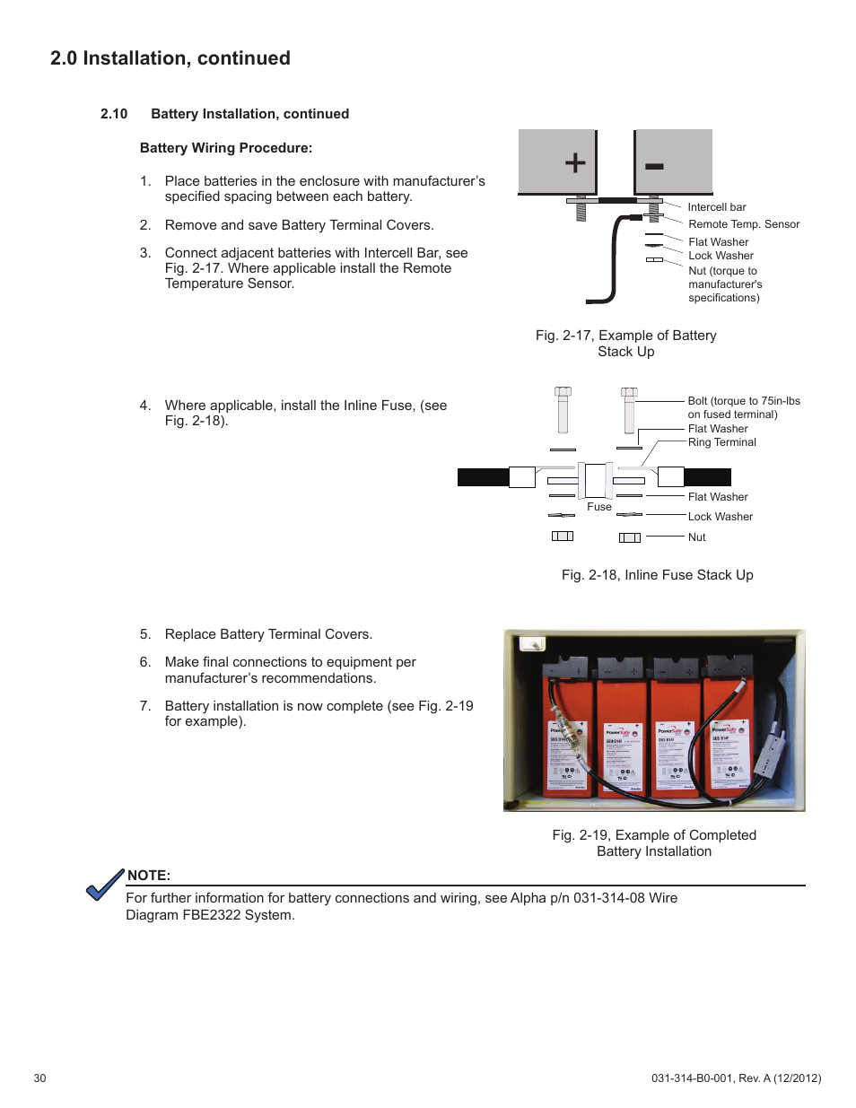 0 installation, continued | Alpha Technologies FBE2322 Enclosure System User Manual | Page 30 / 38