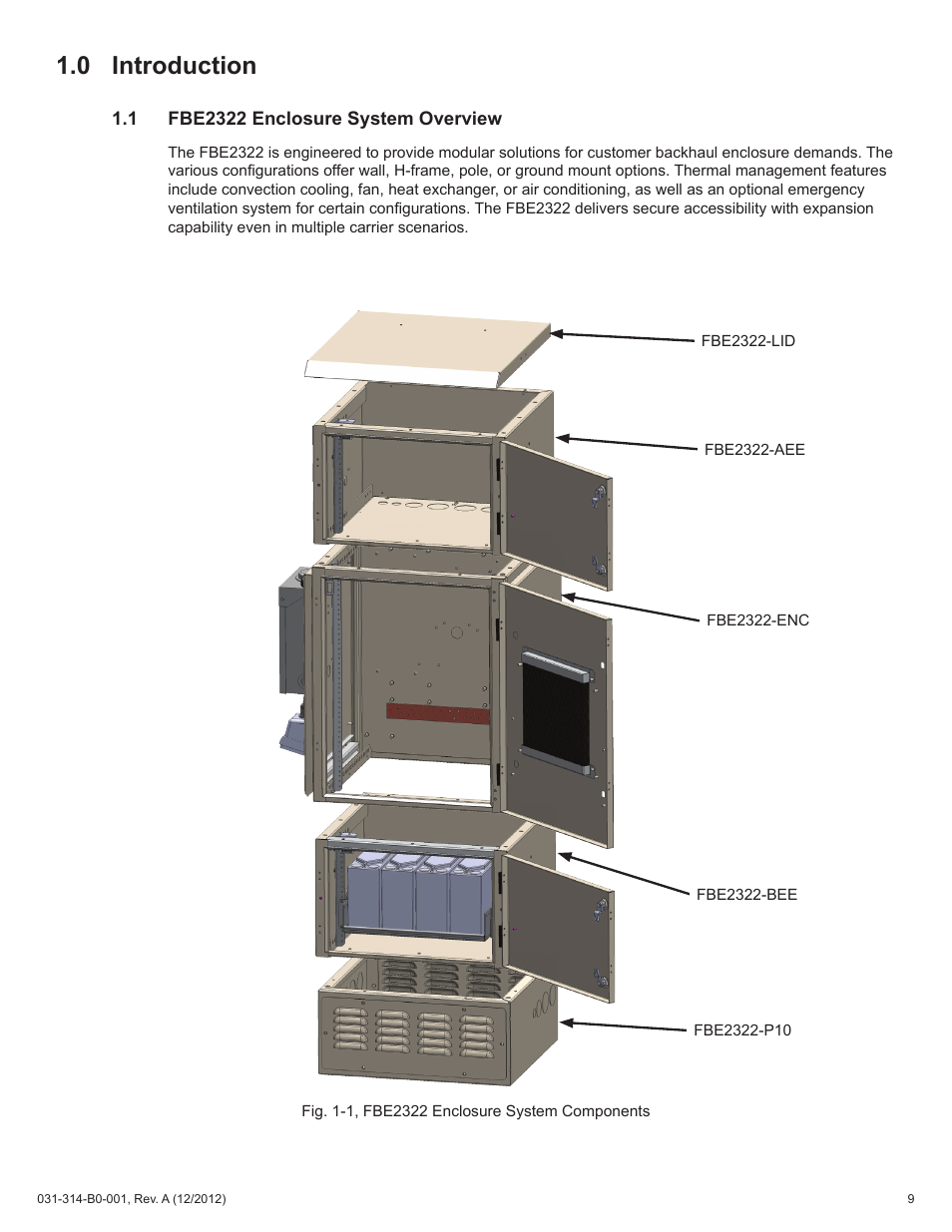 0 introduction | Alpha Technologies FBE2322 Enclosure System User Manual | Page 9 / 38