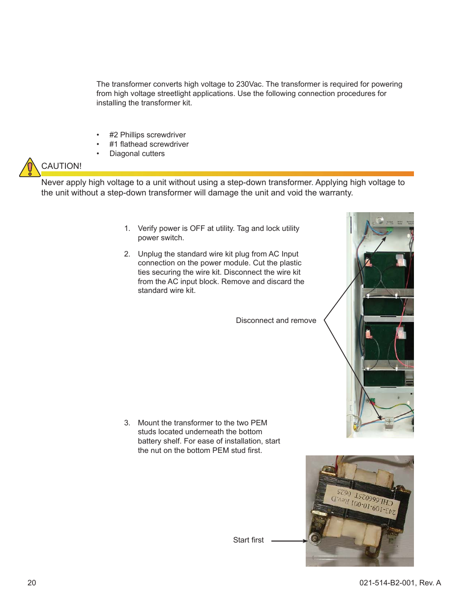 5 ac connection with high voltage transformer | Alpha Technologies FlexNet MPS48-12M - Technical Manual User Manual | Page 20 / 33