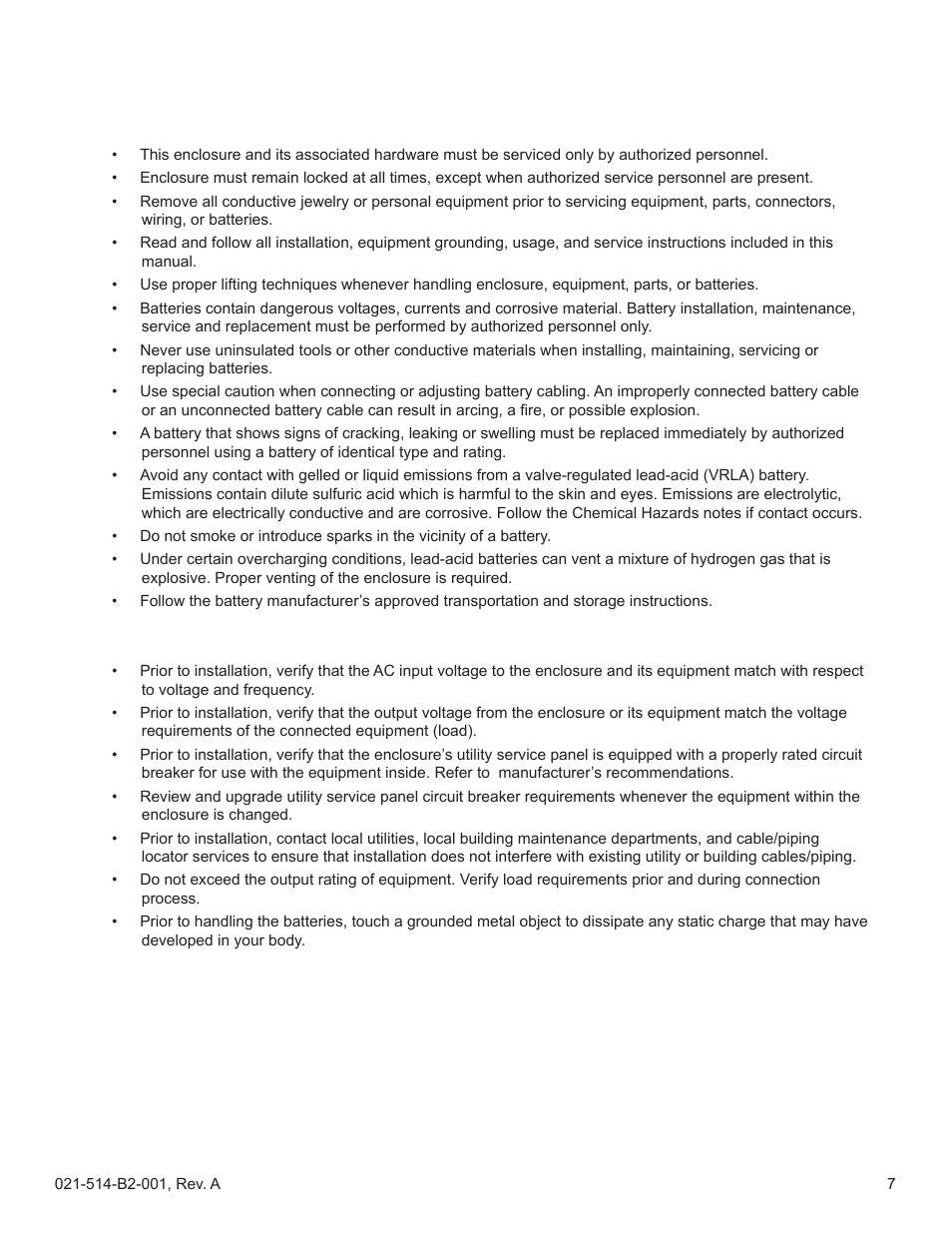 General safety precautions | Alpha Technologies FlexNet MPS48-12M - Technical Manual User Manual | Page 7 / 33