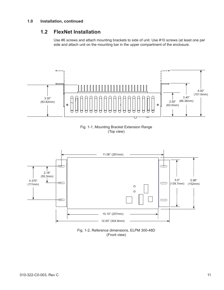 2 flexnet installation | Alpha Technologies FlexNet ELPM 300-48D User Manual | Page 11 / 25