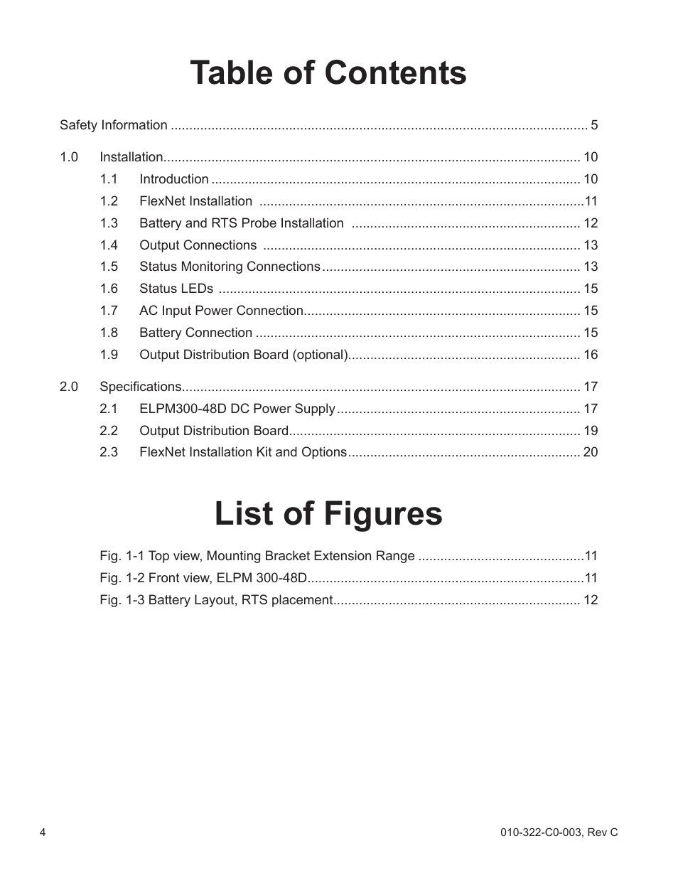 Alpha Technologies FlexNet ELPM 300-48D User Manual | Page 4 / 25
