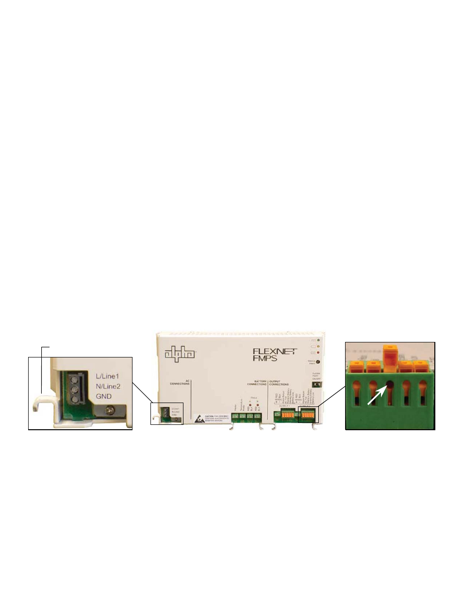 Appendix a, Installing the fmps power module, Fmps operation | Ppendix, Figure 15–fmps power module connection details, 9 appendix a | Alpha Technologies FlexNet FMPS User Manual | Page 35 / 40