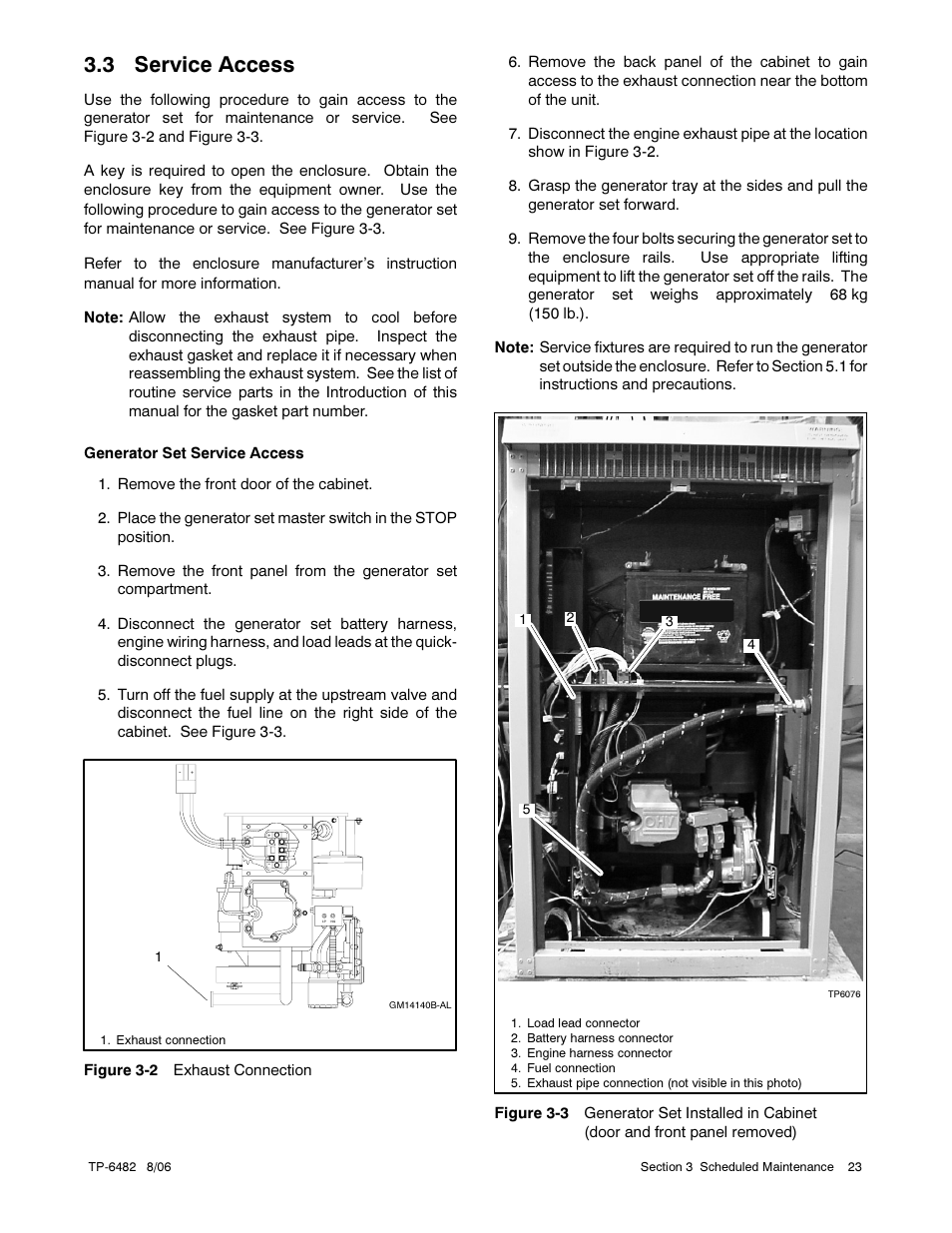 3 service access | Alpha Technologies AlphaGen 3.5_5.0kW Kohler COM5 User Manual | Page 23 / 80