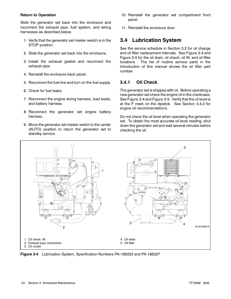 4 lubrication system | Alpha Technologies AlphaGen 3.5_5.0kW Kohler COM5 User Manual | Page 24 / 80