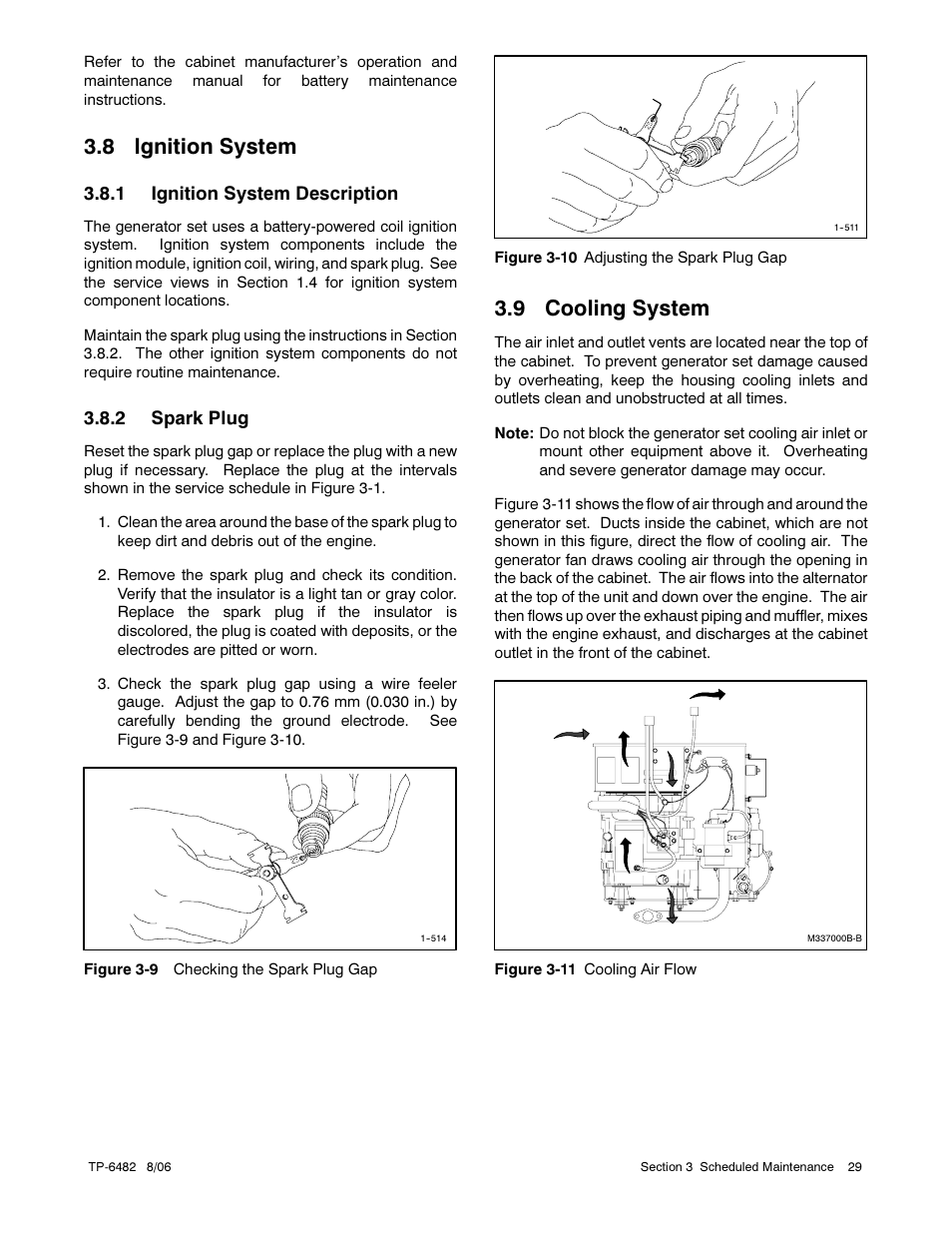 8 ignition system, 9 cooling system | Alpha Technologies AlphaGen 3.5_5.0kW Kohler COM5 User Manual | Page 29 / 80