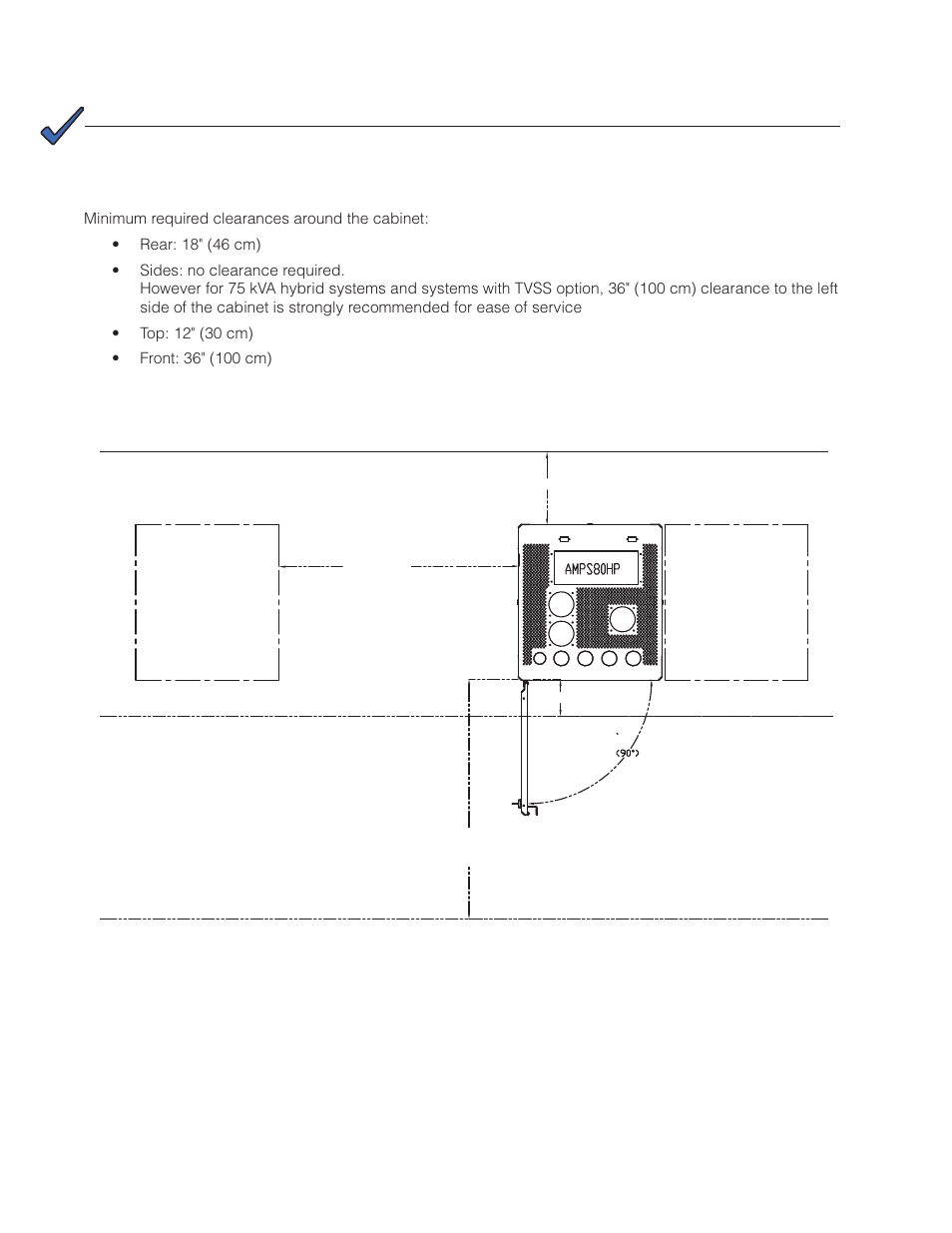 2 recommended installation layout | Alpha Technologies AMPS80 HP User Manual | Page 32 / 116