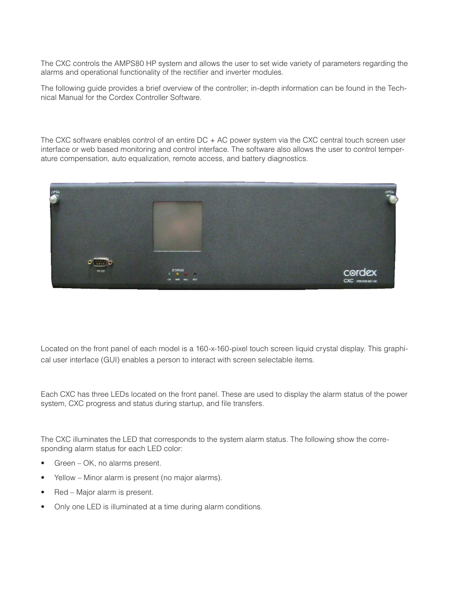 3 using the cxc unified system controller, 1 software overview | Alpha Technologies AMPS80 HP User Manual | Page 60 / 116