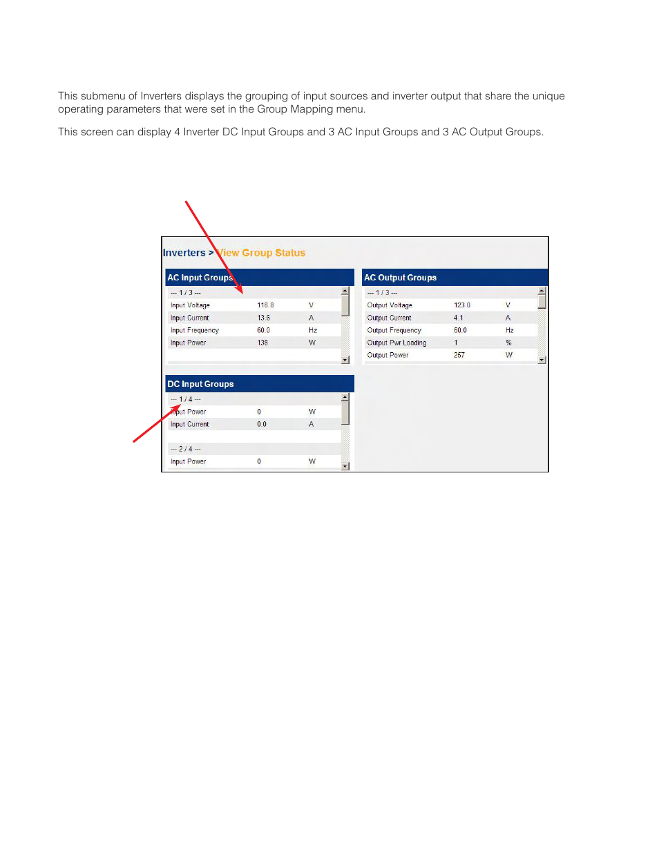 9 view group status | Alpha Technologies AMPS80 HP User Manual | Page 66 / 116