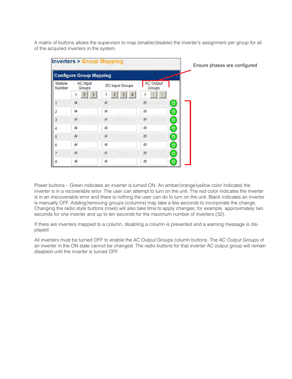 10 group mapping | Alpha Technologies AMPS80 HP User Manual | Page 67 / 116