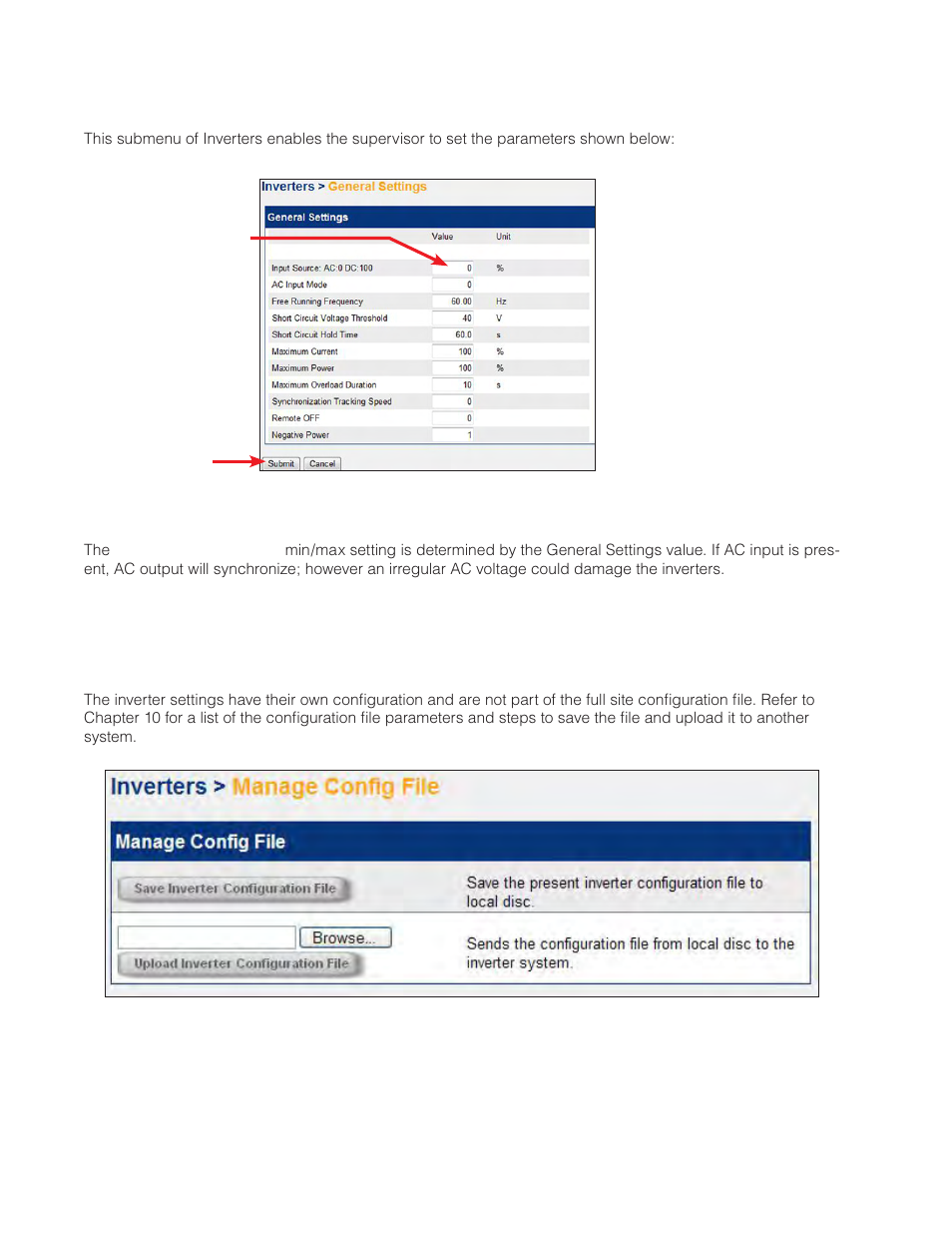 13 general settings, 14 manage config file | Alpha Technologies AMPS80 HP User Manual | Page 70 / 116