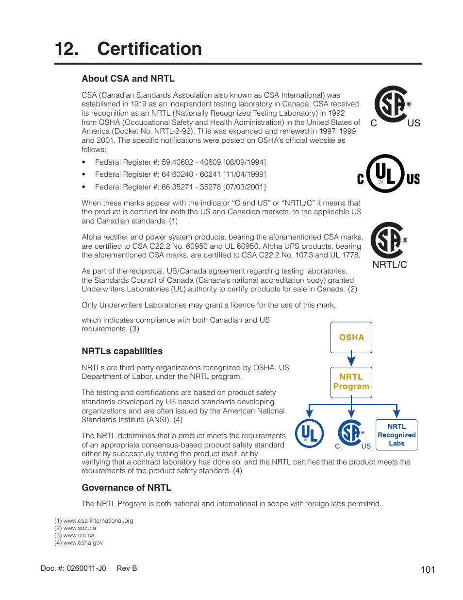 Certification | Alpha Technologies AMP24 HP User Manual | Page 103 / 108