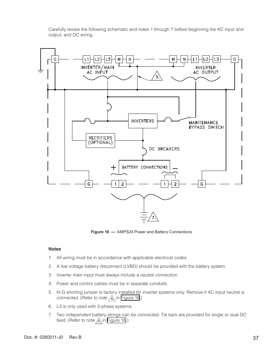 Figure 16 — amps24 power and battery connections | Alpha Technologies AMP24 HP User Manual | Page 39 / 108