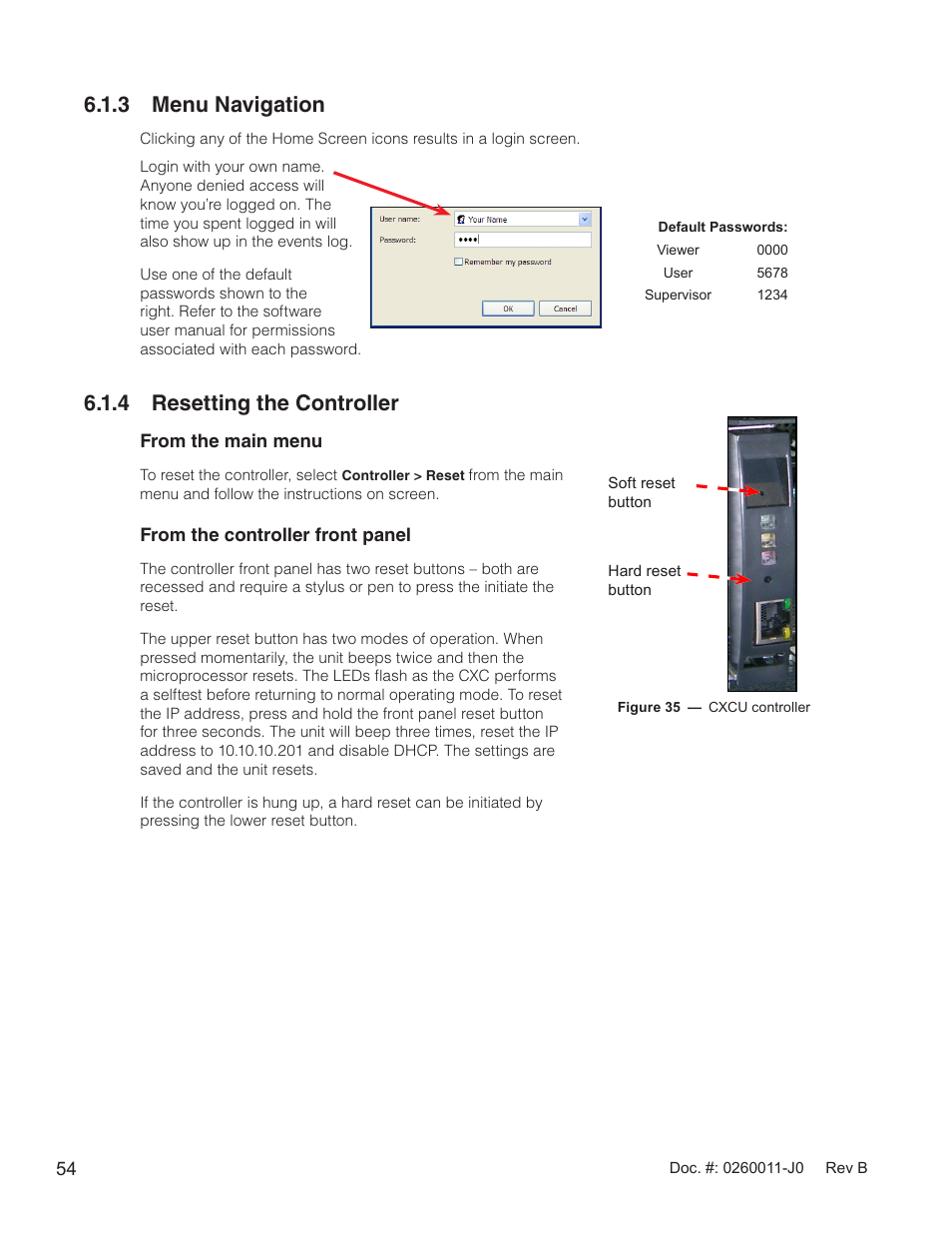 Figure 35 — cxcu controller, 3 menu navigation, 4 resetting the controller | Alpha Technologies AMP24 HP User Manual | Page 56 / 108