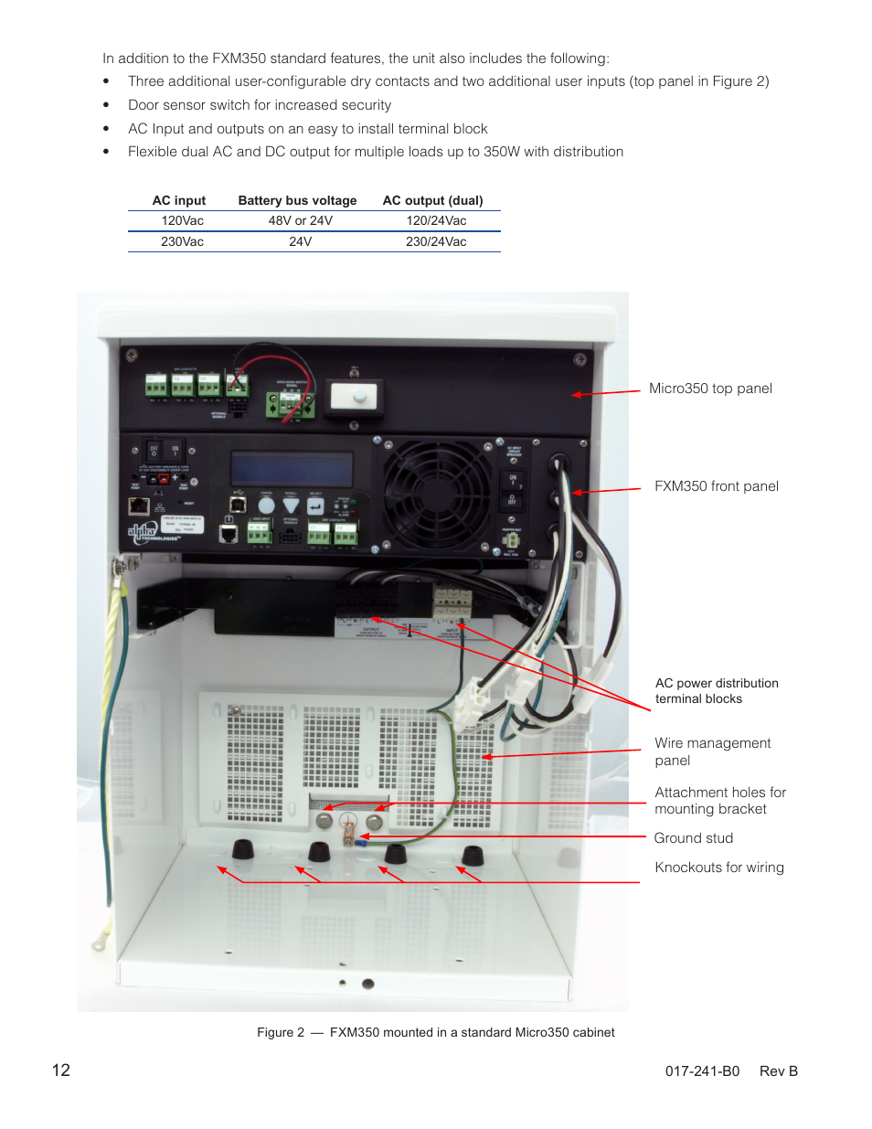 Alpha Technologies FXM350_Micro350 UPS User Manual | Page 14 / 112