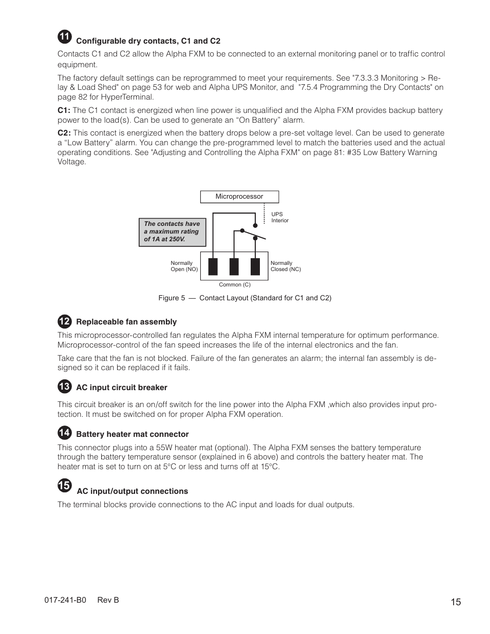 Alpha Technologies FXM350_Micro350 UPS User Manual | Page 17 / 112