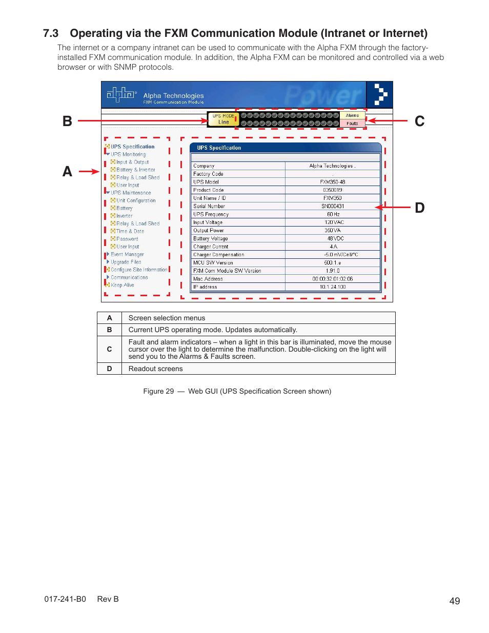 Ba d c | Alpha Technologies FXM350_Micro350 UPS User Manual | Page 51 / 112