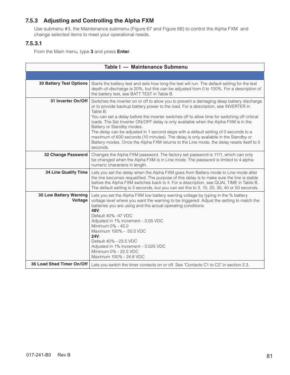 3 adjusting and controlling the alpha fxm | Alpha Technologies FXM350_Micro350 UPS User Manual | Page 83 / 112