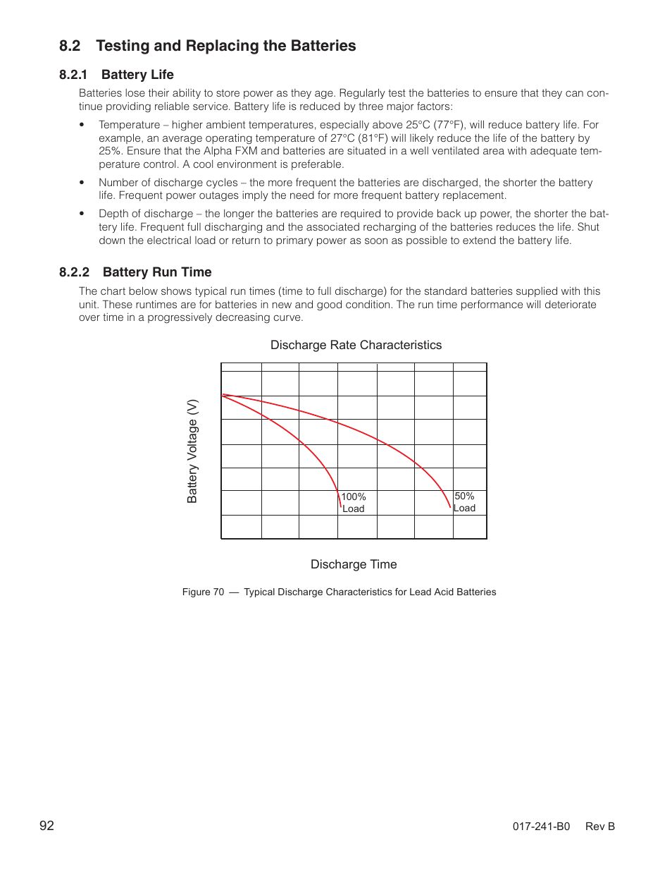 2 testing and replacing the batteries | Alpha Technologies FXM350_Micro350 UPS User Manual | Page 94 / 112