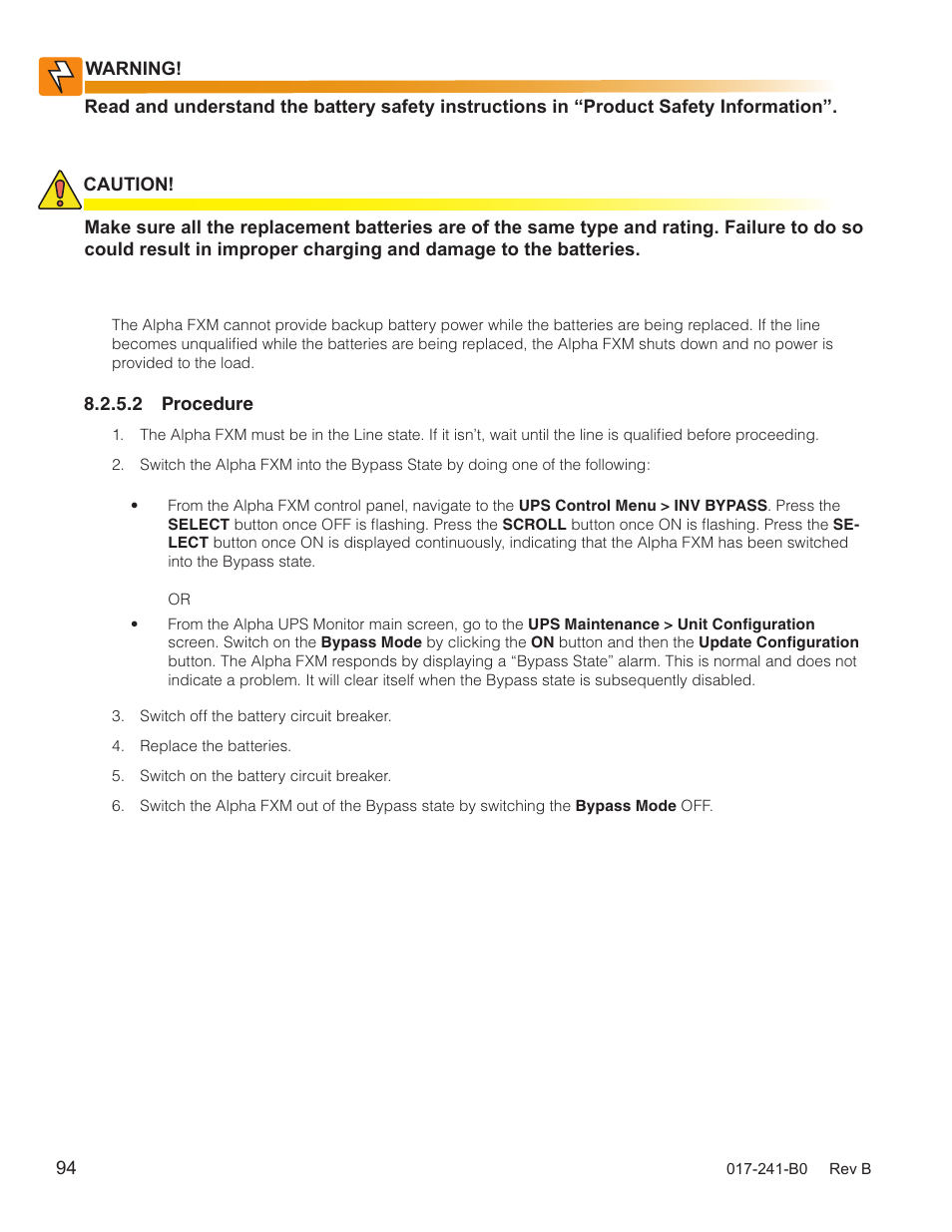 Alpha Technologies FXM350_Micro350 UPS User Manual | Page 96 / 112