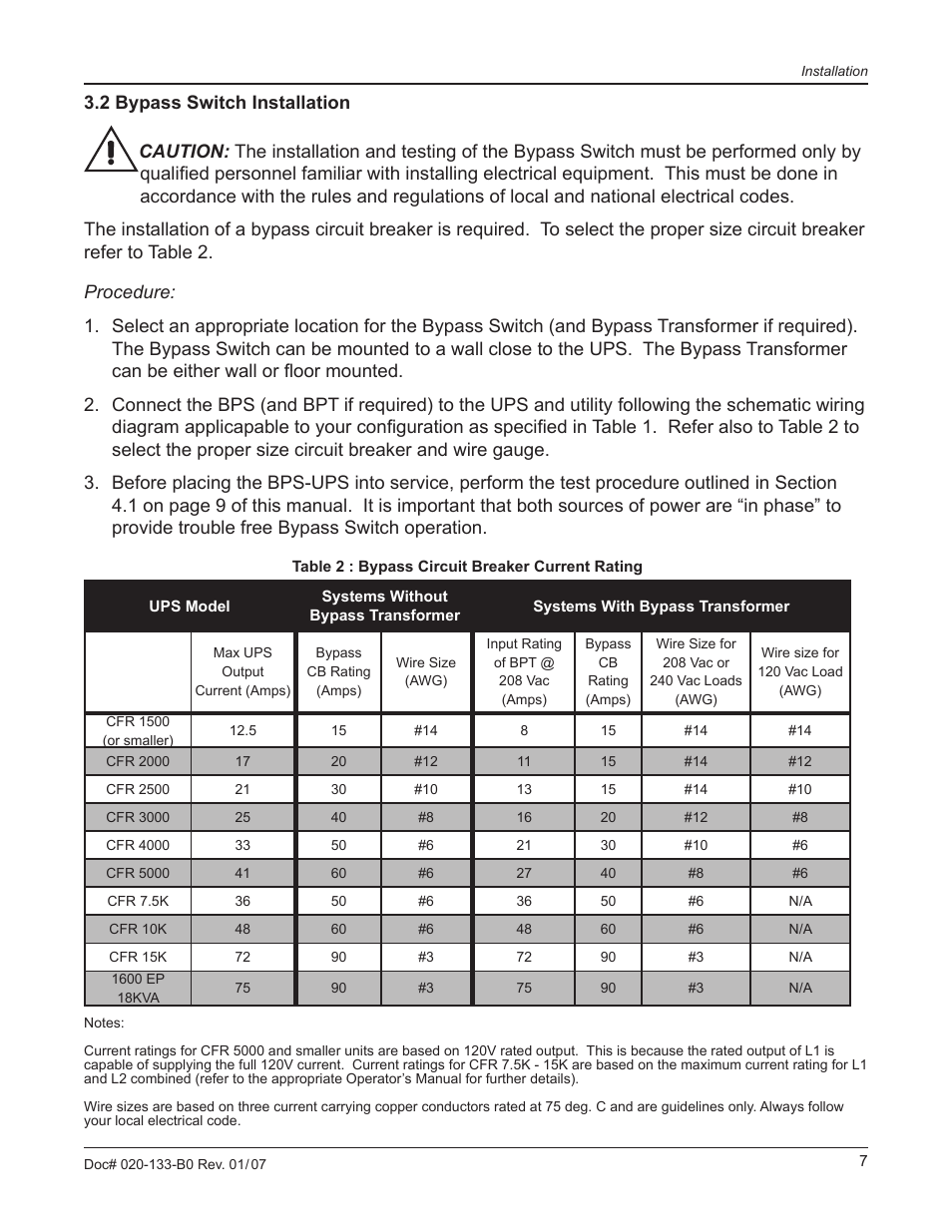 Alpha Technologies BPT Series Bypass Transformer User Manual | Page 11 / 36