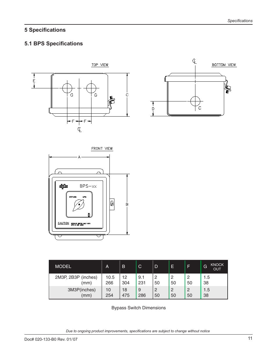 Alpha Technologies BPT Series Bypass Transformer User Manual | Page 15 / 36