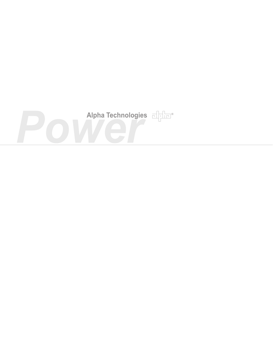 Power | Alpha Technologies BPT Series Bypass Transformer User Manual | Page 2 / 36