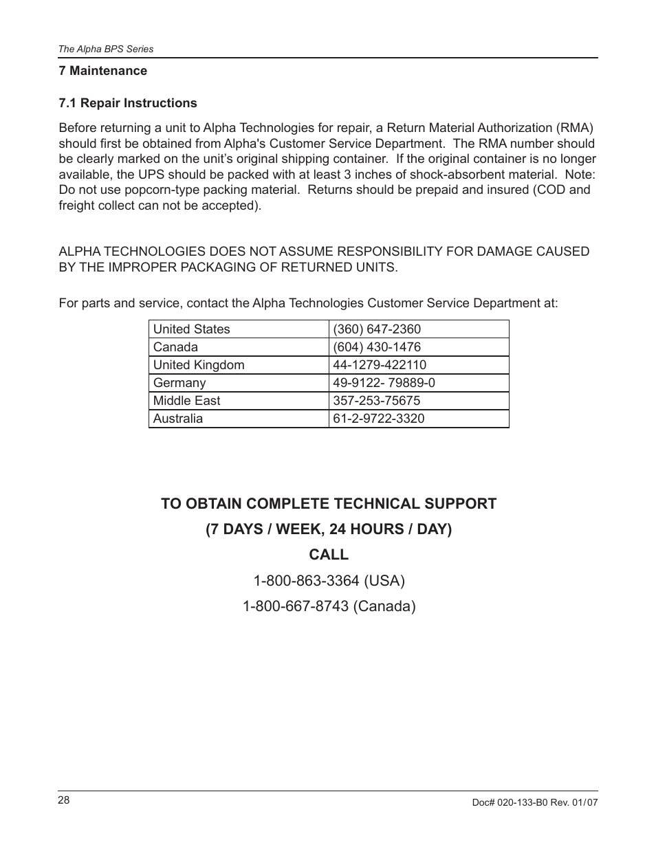 Alpha Technologies BPT Series Bypass Transformer User Manual | Page 32 / 36