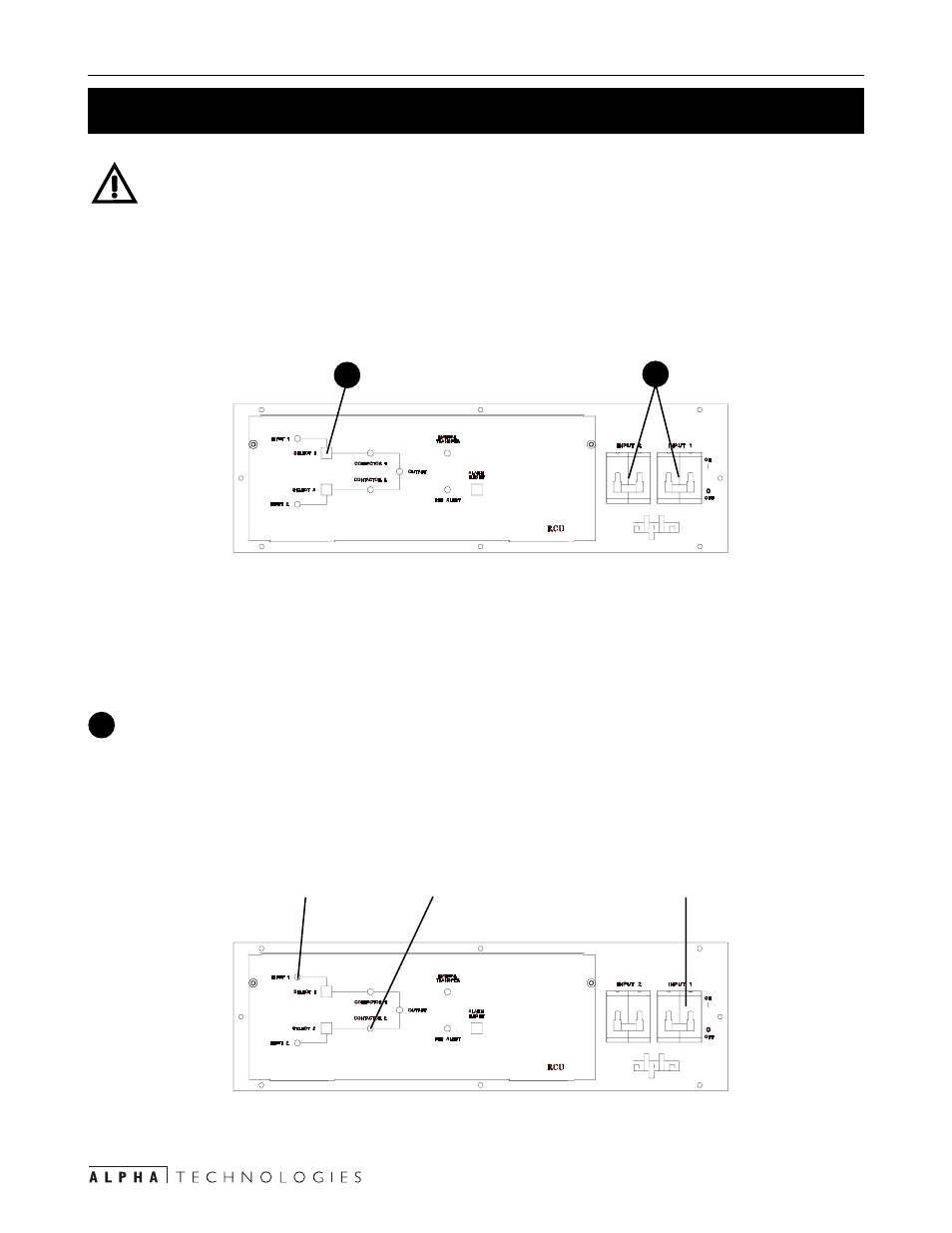 Operation, 1 rcu start-up and test procedure, 3operation | Alpha Technologies CFR Redundant Control Unit User Manual | Page 12 / 23