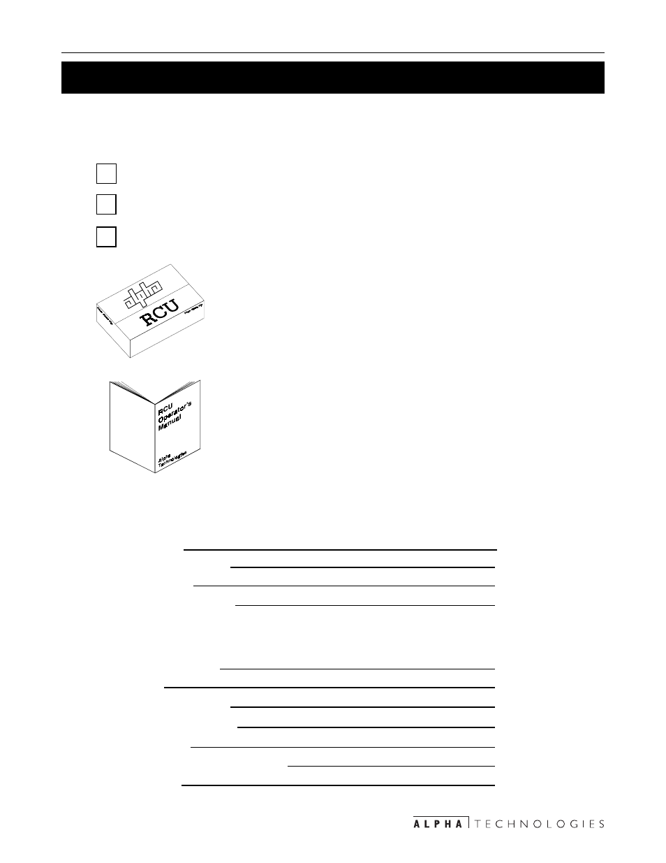 Installation, 1 unpacking and inspection checklist, 2installation | Alpha Technologies CFR Redundant Control Unit User Manual | Page 9 / 23