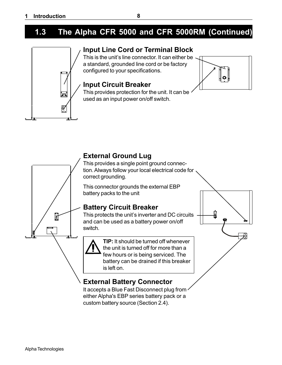 Alpha Technologies CFR 5000, CFR 5000RM User Manual | Page 14 / 88