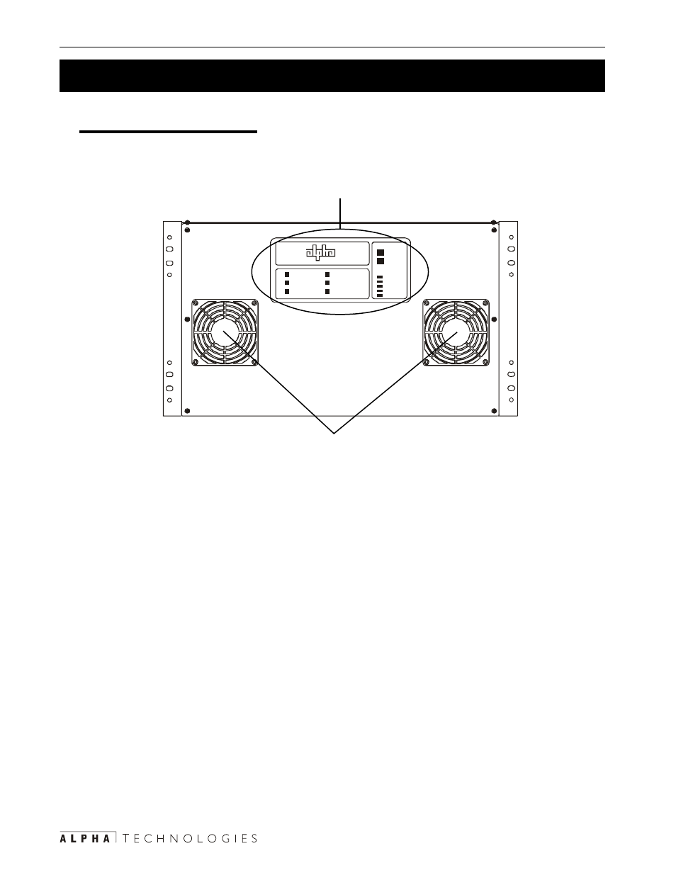 3000 rack mount (rm), Display panel, Fans | 1introduction 6 | Alpha Technologies CFR 3000, CFR 3000RM User Manual | Page 12 / 86