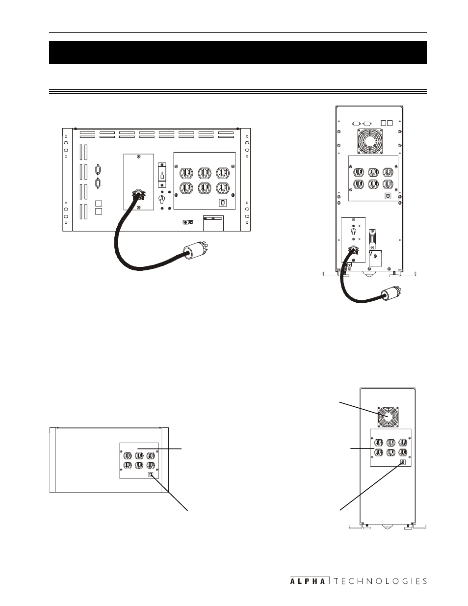 Rear panel | Alpha Technologies CFR 3000, CFR 3000RM User Manual | Page 13 / 86