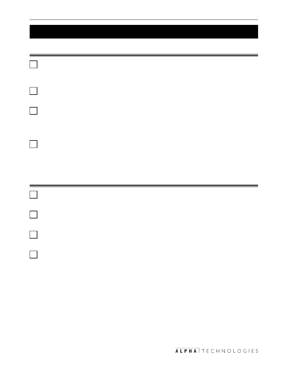 Pre-installation checklist, 1 pre–installation checklist, A pre-installation checklist (section 2.1) | 1 site preparation, 2 grounding & utility line | Alpha Technologies CFR 3000, CFR 3000RM User Manual | Page 17 / 86