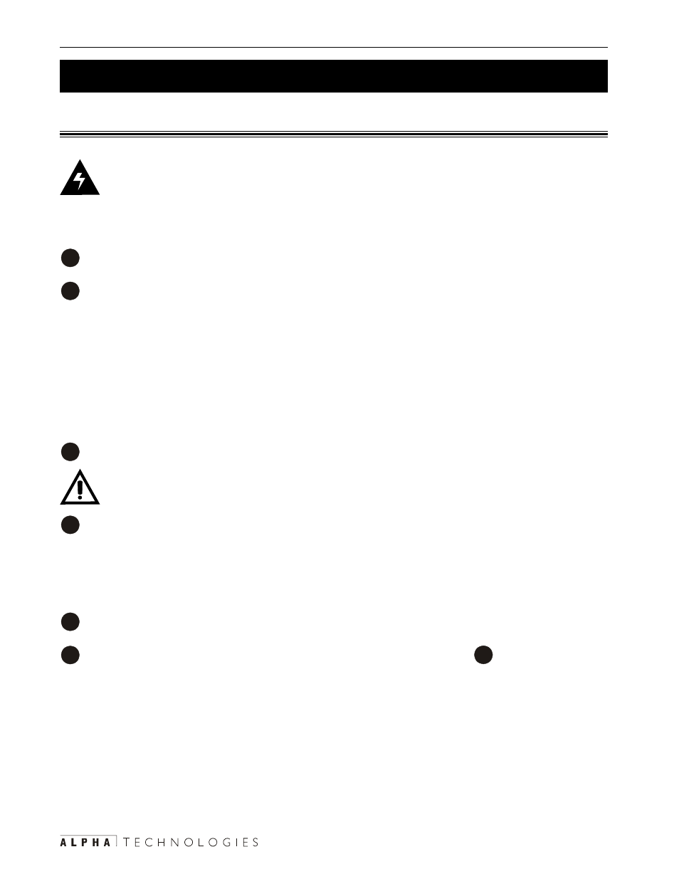 Terminal block, 3 connecting the unit (continued), Procedure: 1 | Connection finished | Alpha Technologies CFR 3000, CFR 3000RM User Manual | Page 22 / 86