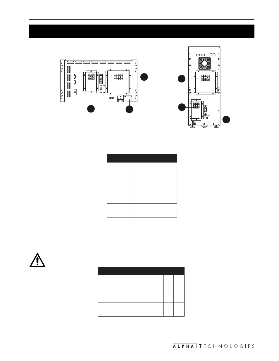 For the recom, Mended wire gauges and torques, 3 connecting the unit (continued) | 17 2 installation | Alpha Technologies CFR 3000, CFR 3000RM User Manual | Page 23 / 86