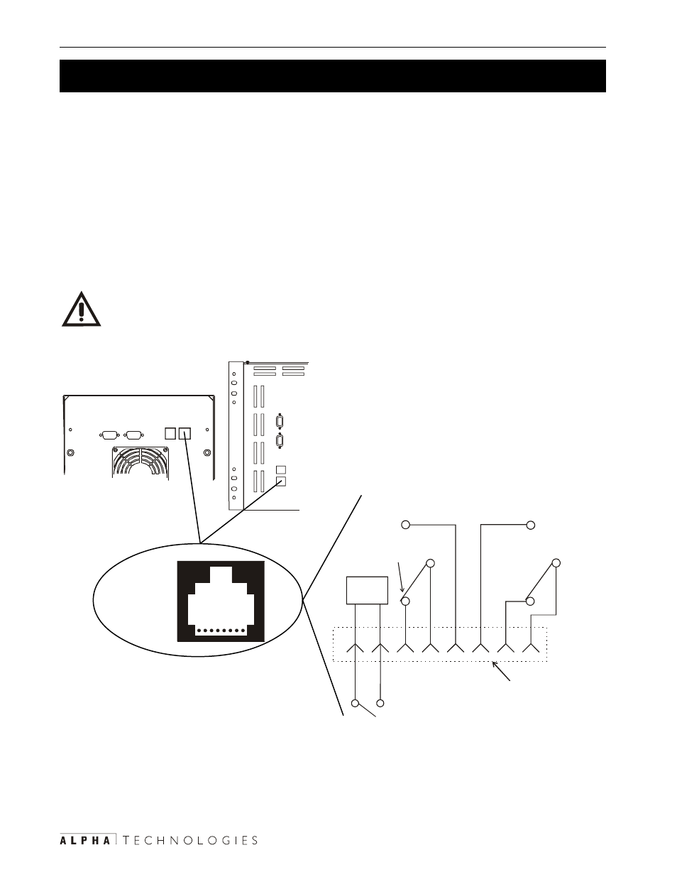 Connecting the external alarm port, 5 connecting the external alarm port, External alarm connector | This rj–45 connector provides line, Failure and low battery warning informa, Tion and allows the connection of an, Emergency shutdown switch with form, C contacts (section 2.5), How to connect the external alarm port (section | Alpha Technologies CFR 3000, CFR 3000RM User Manual | Page 26 / 86