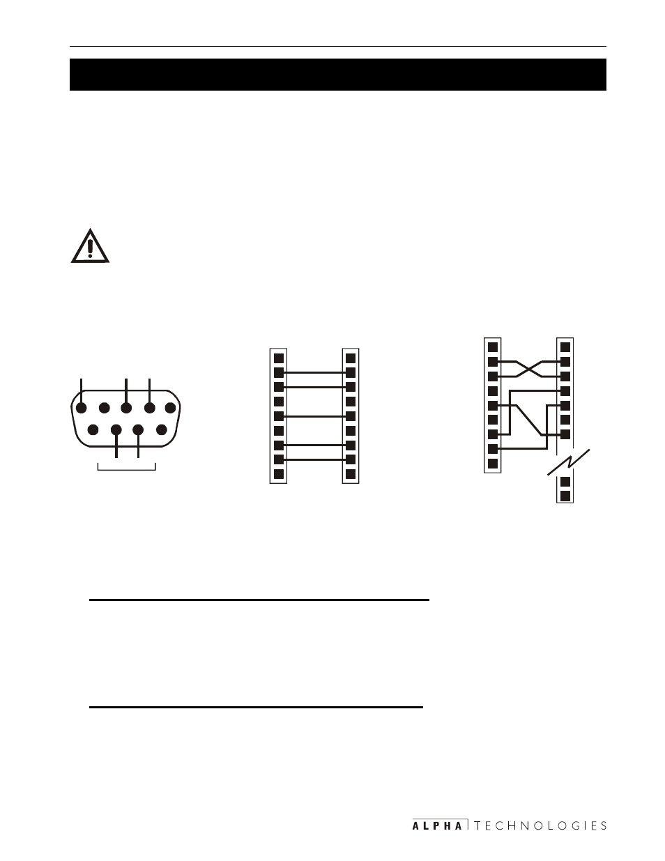 Connecting the rs-232 port, 7 connecting the rs–232 port, Rs-232 connector | This db–9 port is the rs–232 connection, Section 2.6), How to connect the rs–232 communications port, 6 connecting the rs–232 port, Connecting units with an sid display panel, Connecting units with an iid display panel, 21 2 installation | Alpha Technologies CFR 3000, CFR 3000RM User Manual | Page 27 / 86