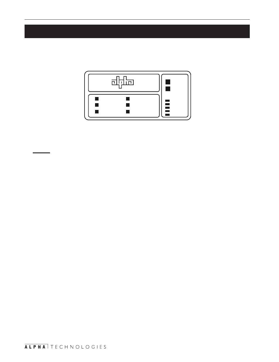 5 controlling the unit with the standard, Interface device, How to use the standard interface device (sid) | Section 3.5), Leds line present, Line failure, Service, Low battery warning | Alpha Technologies CFR 3000, CFR 3000RM User Manual | Page 38 / 86