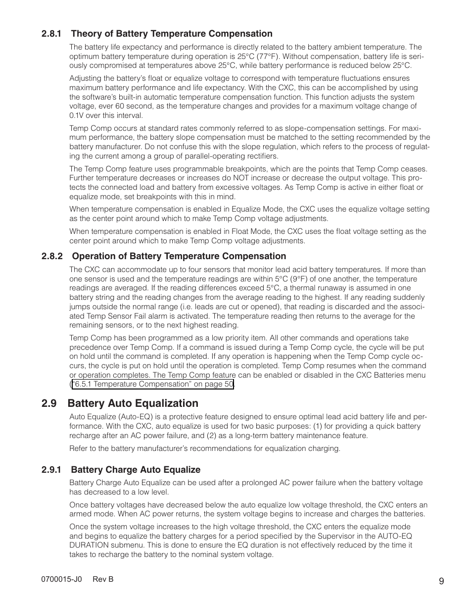 9 battery auto equalization | Alpha Technologies Cordex Controller Ver.3.1x User Manual | Page 11 / 144