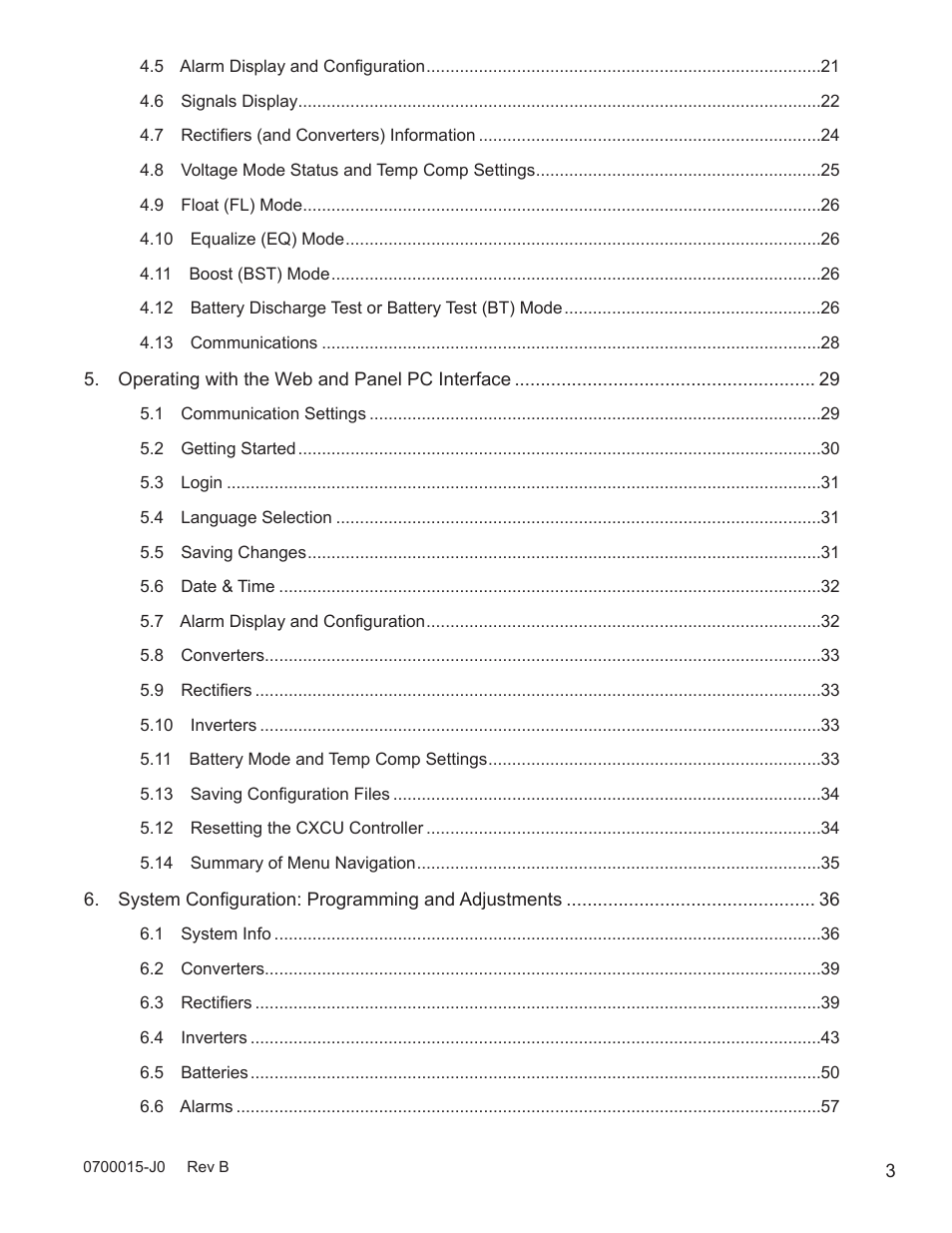Alpha Technologies Cordex Controller Ver.3.1x User Manual | Page 5 / 144