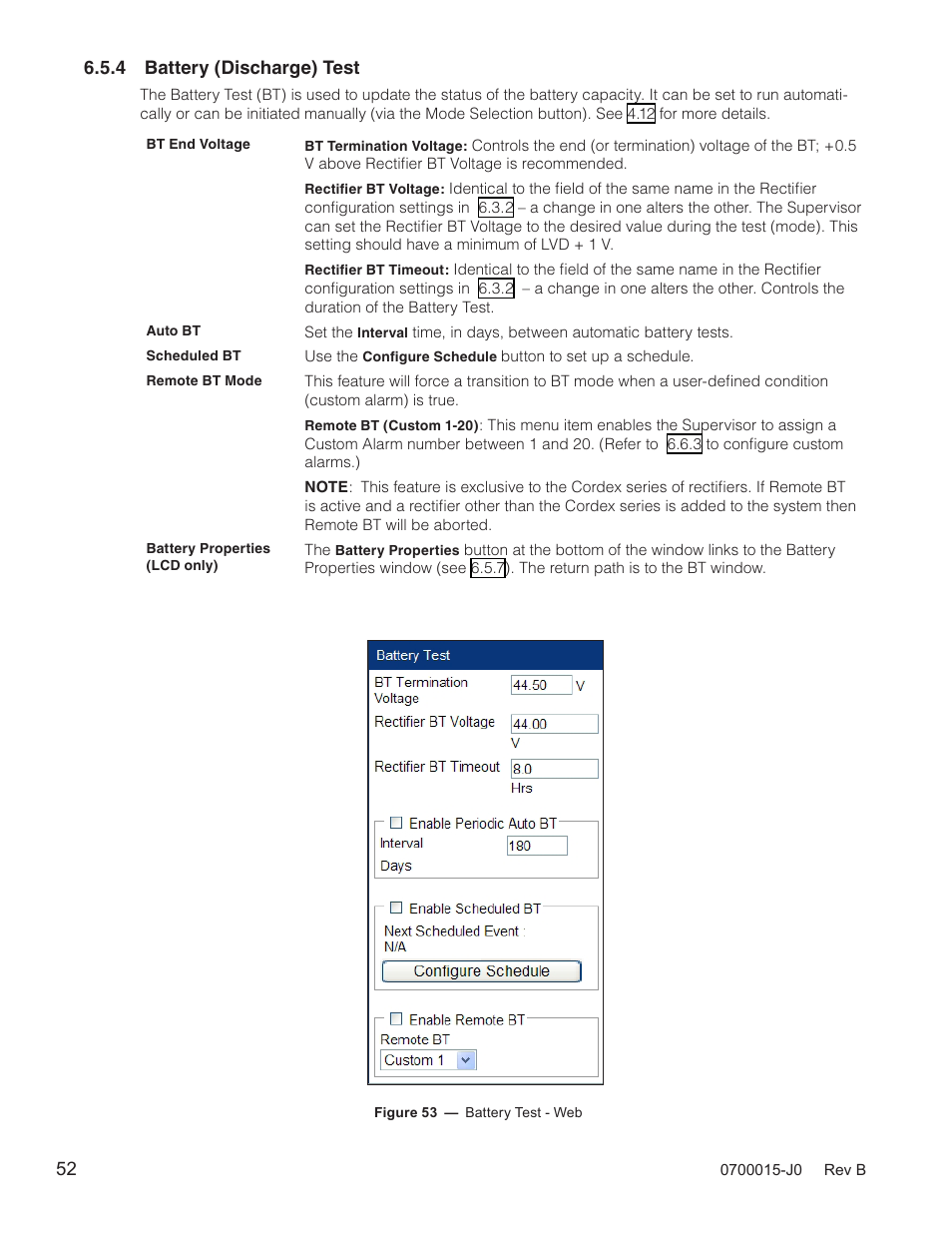 Section 6.5.4 | Alpha Technologies Cordex Controller Ver.3.1x User Manual | Page 54 / 144