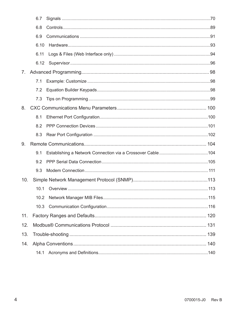 Alpha Technologies Cordex Controller Ver.3.1x User Manual | Page 6 / 144