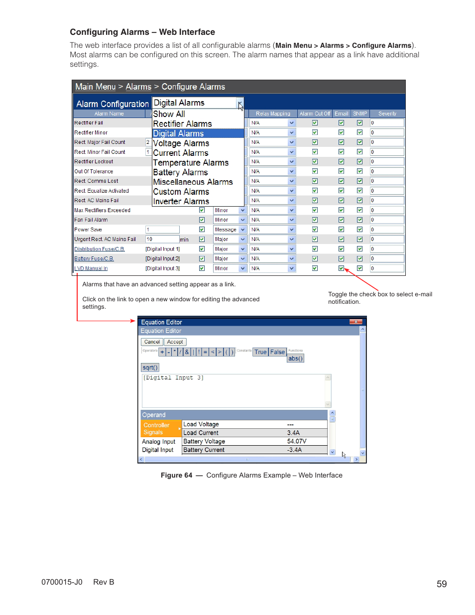 Alpha Technologies Cordex Controller Ver.3.1x User Manual | Page 61 / 144