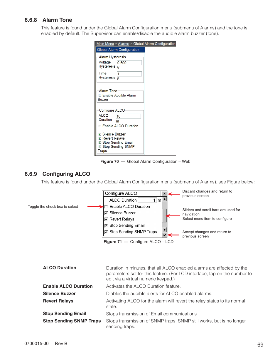 8 alarm tone, 9 configuring alco | Alpha Technologies Cordex Controller Ver.3.1x User Manual | Page 71 / 144